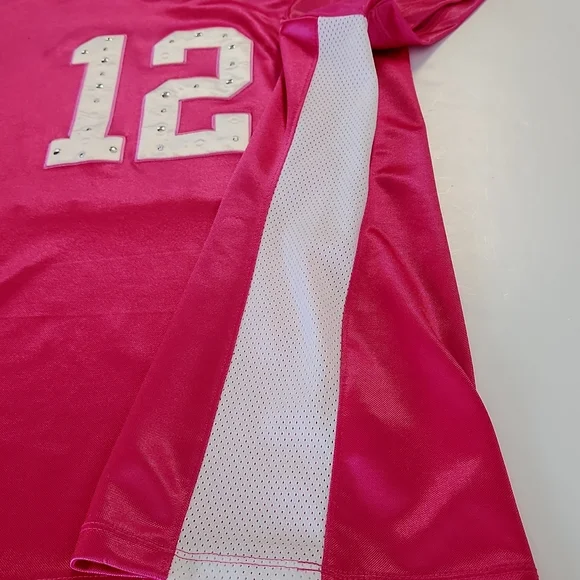 Misses  XXL Pink V-Neck NFL Aaron Rodgers #12 Green Bay Packers Jersey - Picture 7 of 10